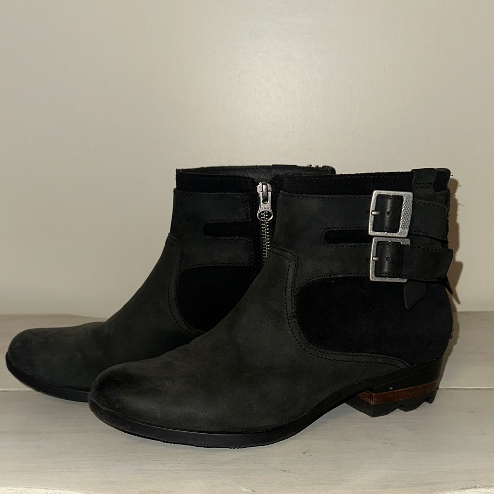 Sorel Black Ankle Boots